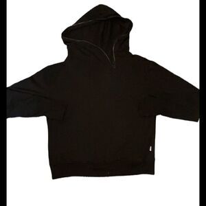 Marika black sweatshirt jacket Small